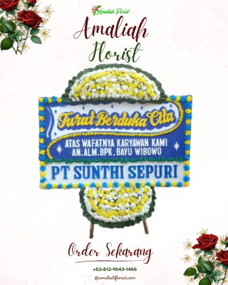 Papan Bunga Duka di Serdang Wetan